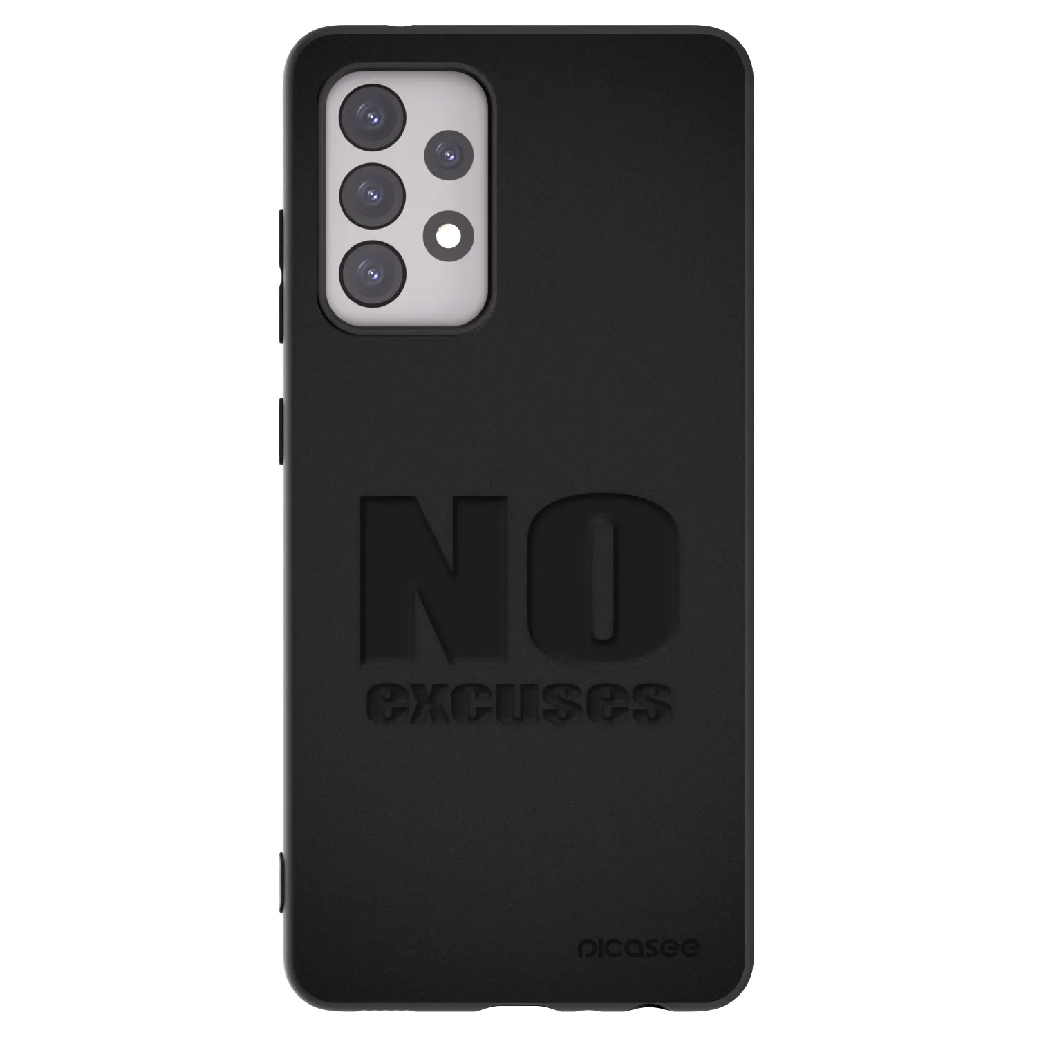 Picasee silikonski črni ovitek za Samsung Galaxy A52s 5G A528B - No Excuses