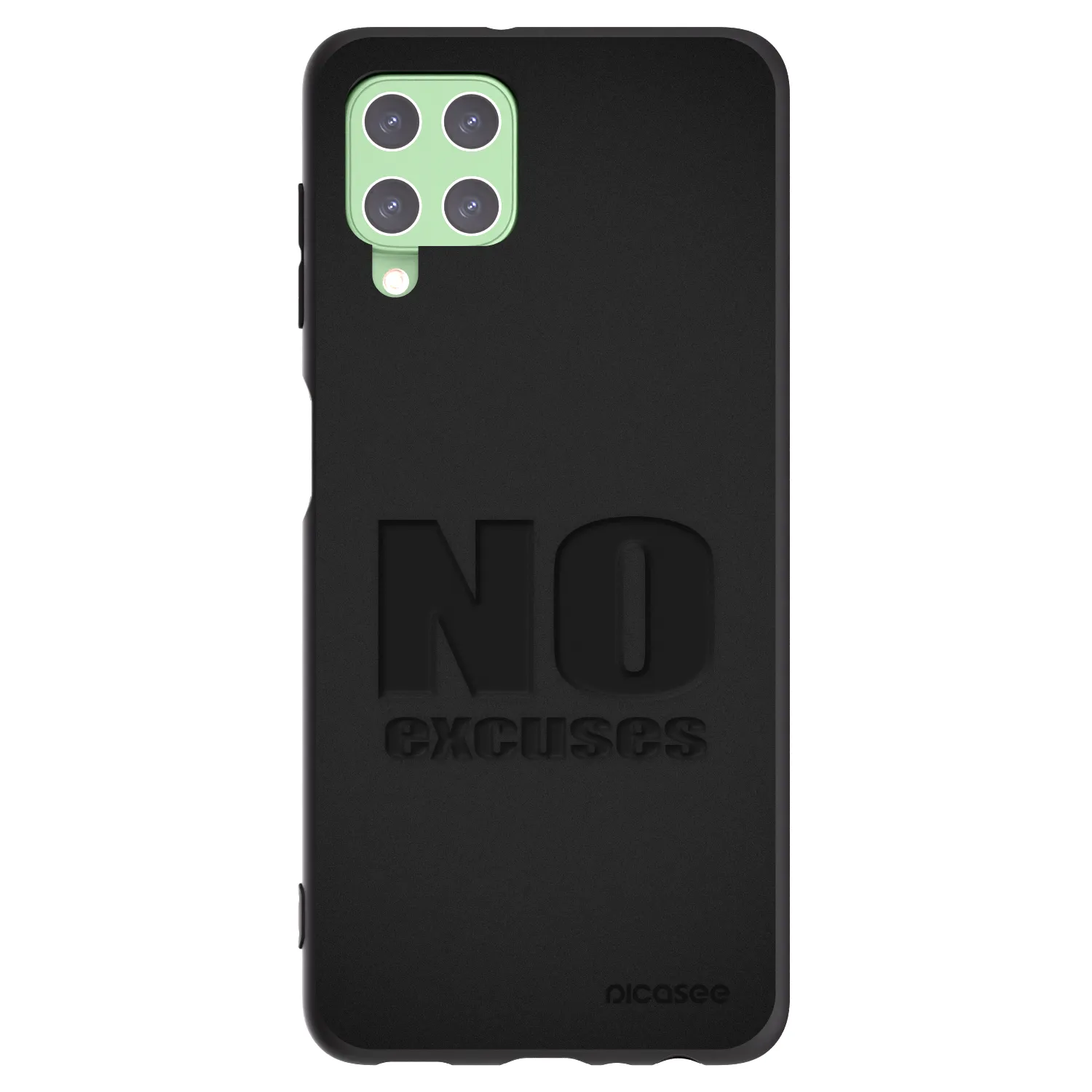 Picasee silikonski črni ovitek za Samsung Galaxy A22 A225F 4G - No Excuses