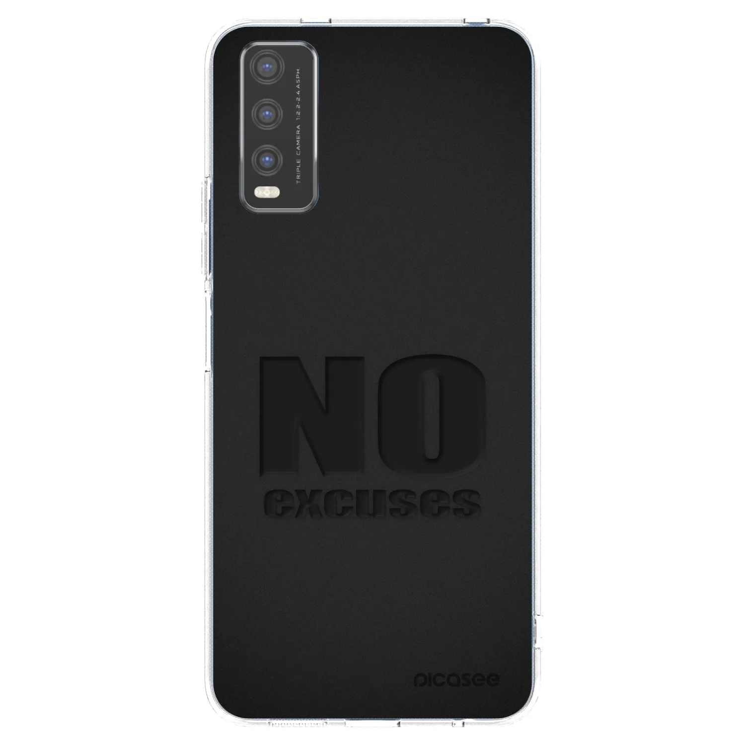Picasee silikonski prozorni ovitek za Vivo Y20s - No Excuses