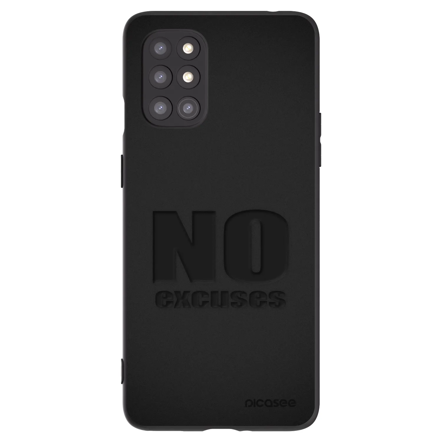Picasee silikonski črni ovitek za OnePlus 8T - No Excuses