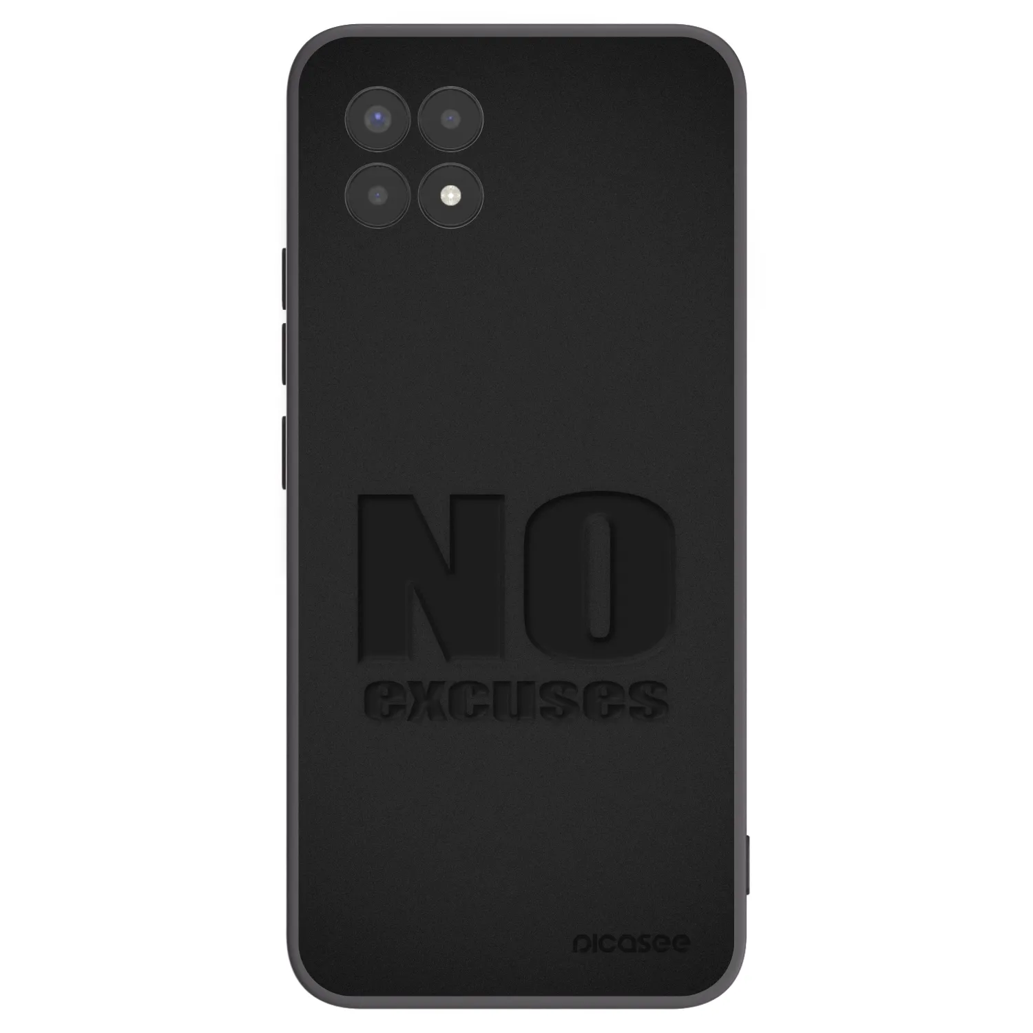 Picasee silikonski črni ovitek za Realme 8i - No Excuses