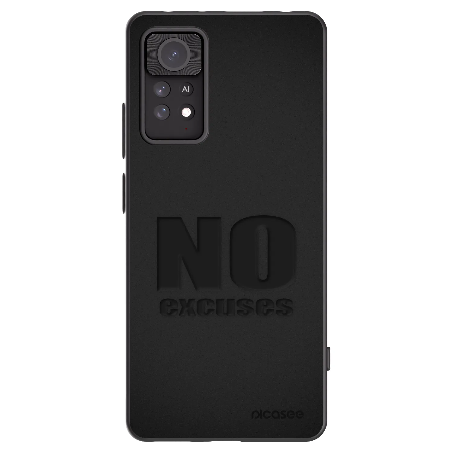 Picasee silikonski črni ovitek za Xiaomi Redmi Note 11 Pro - No Excuses