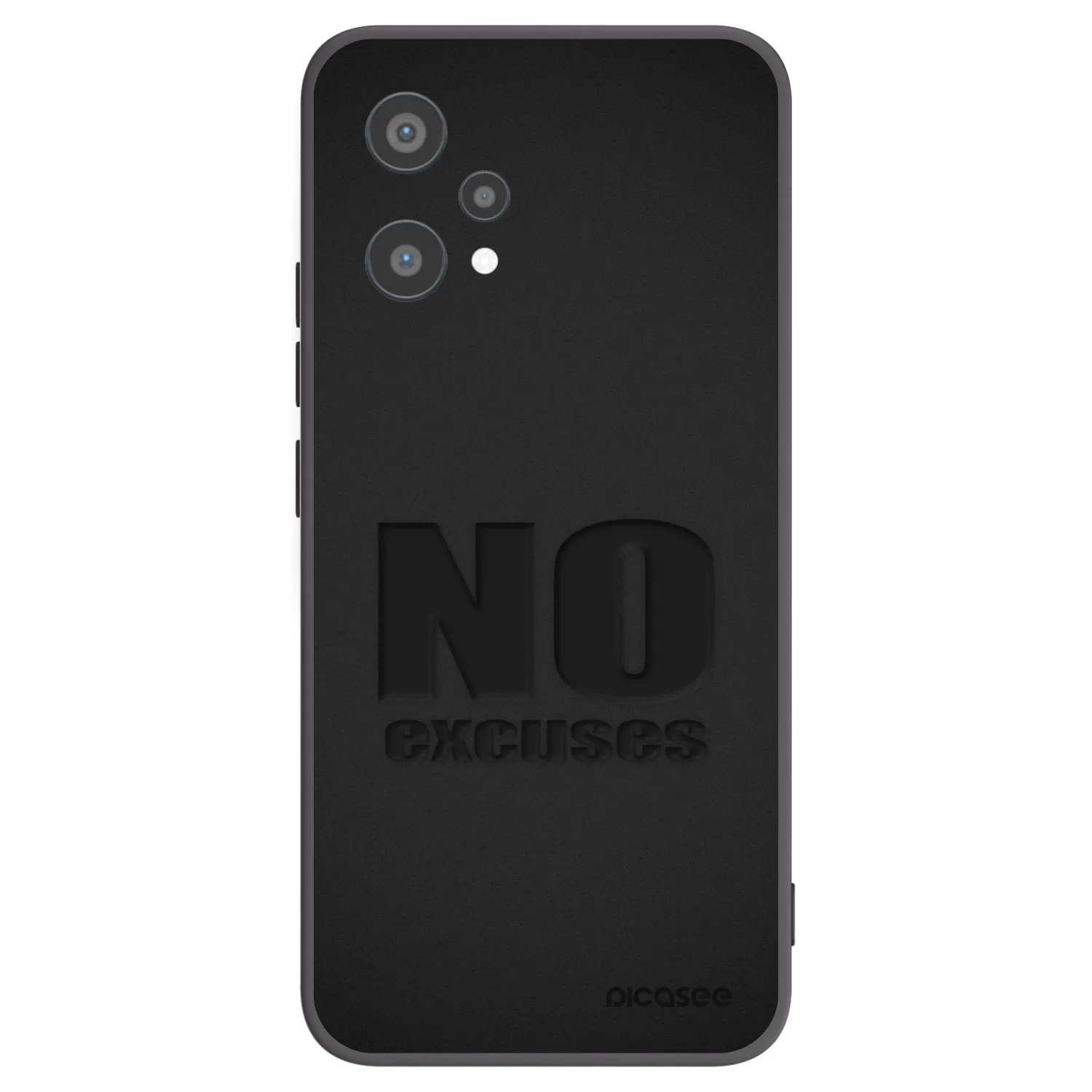 Picasee silikonski črni ovitek za Realme 9 Pro 5G - No Excuses