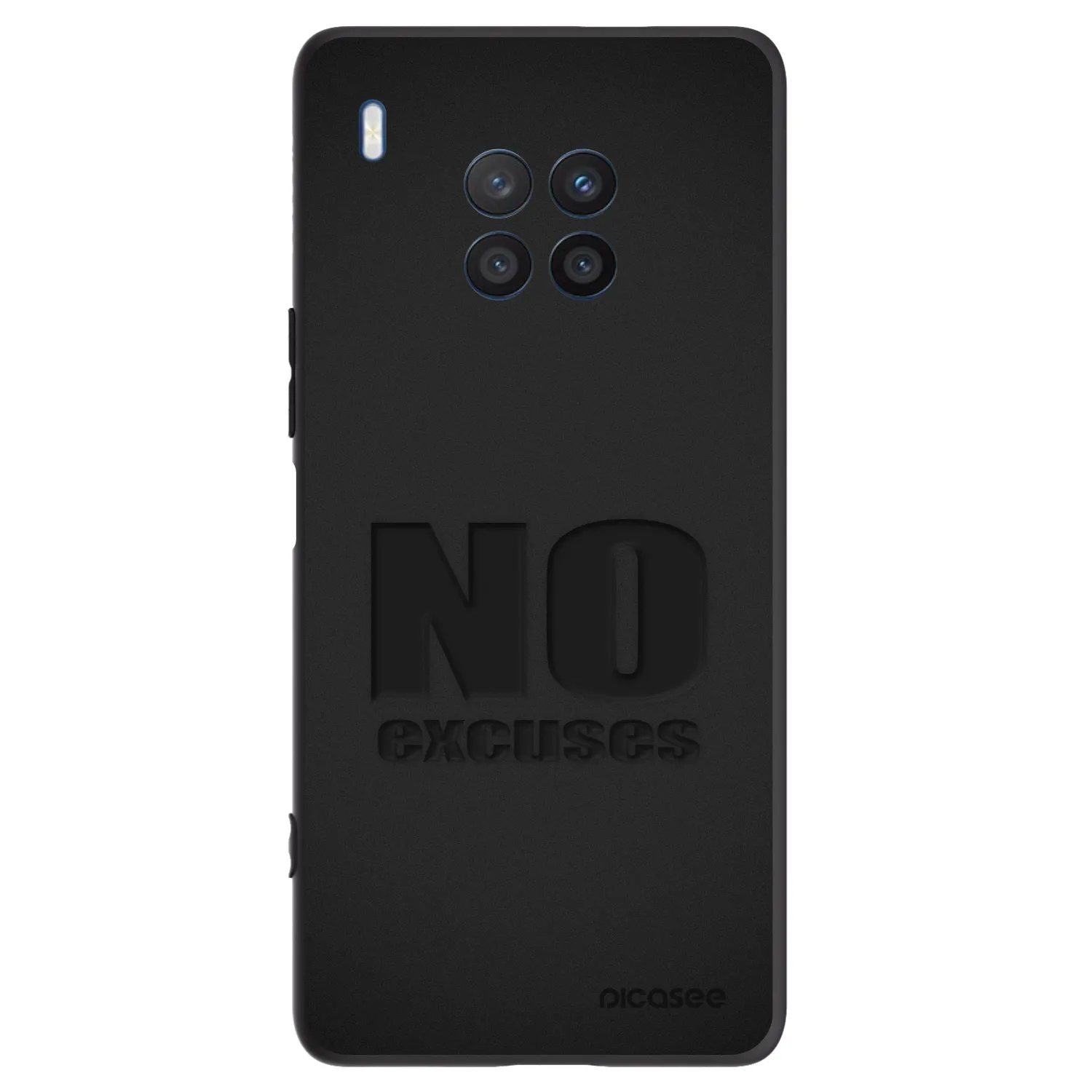 Picasee silikonski črni ovitek za Honor 50 Lite - No Excuses