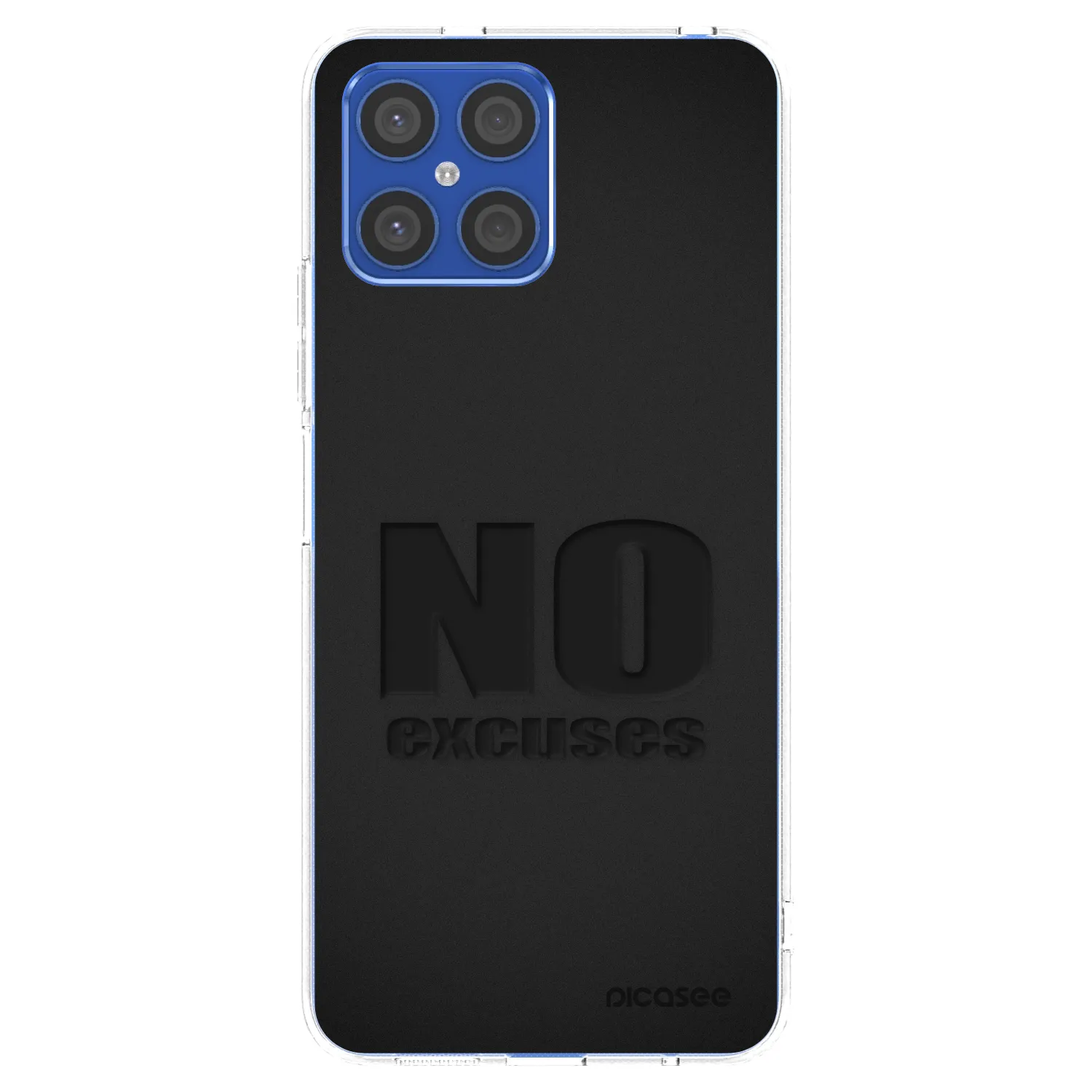 Picasee silikonski prozorni ovitek za Honor X8 4G - No Excuses