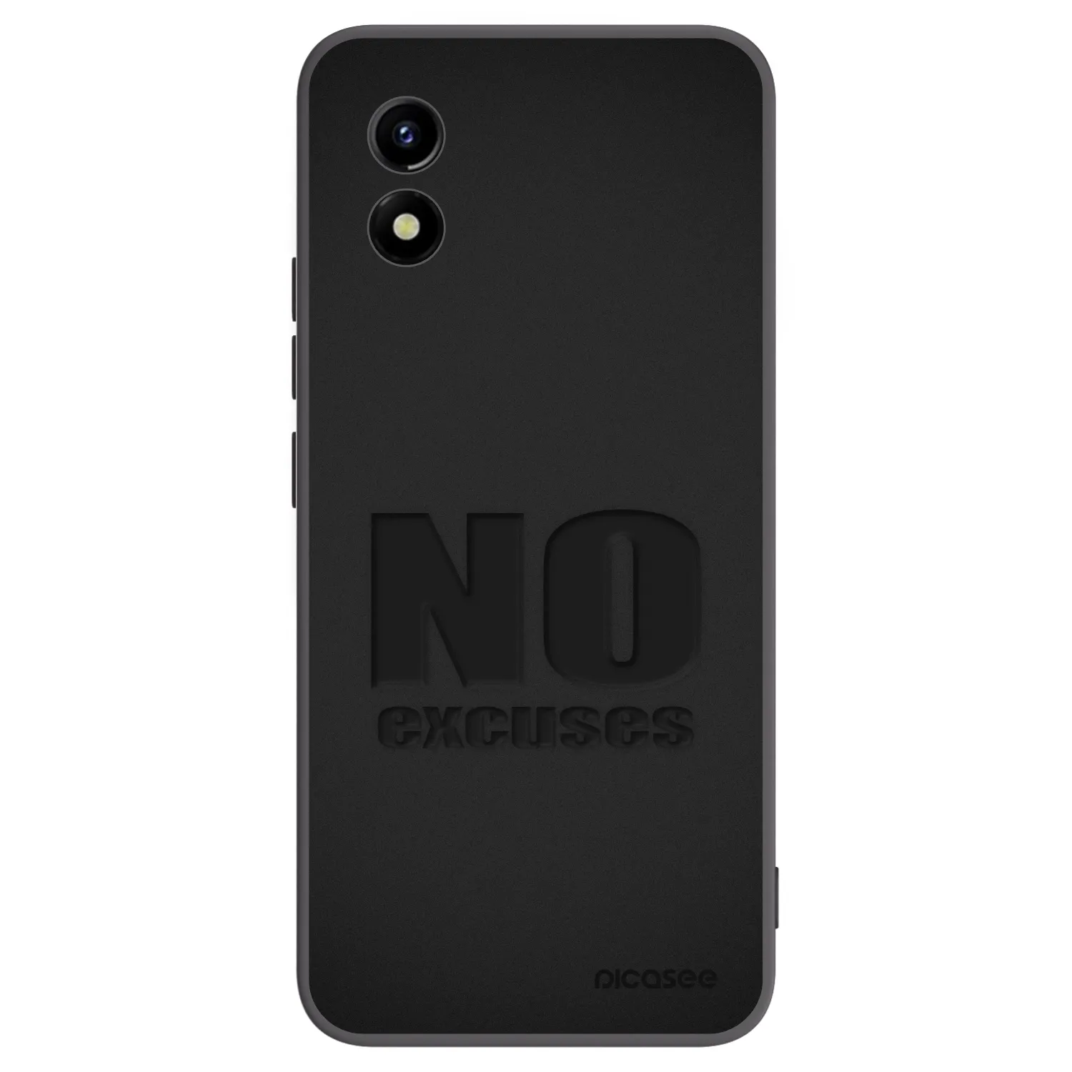 Picasee silikonski črni ovitek za Vivo Y01 - No Excuses