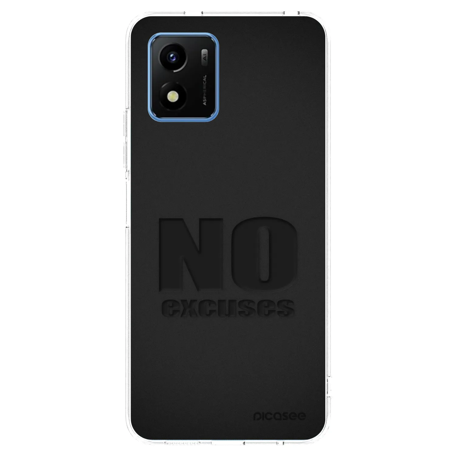 Picasee silikonski prozorni ovitek za Vivo Y01 - No Excuses