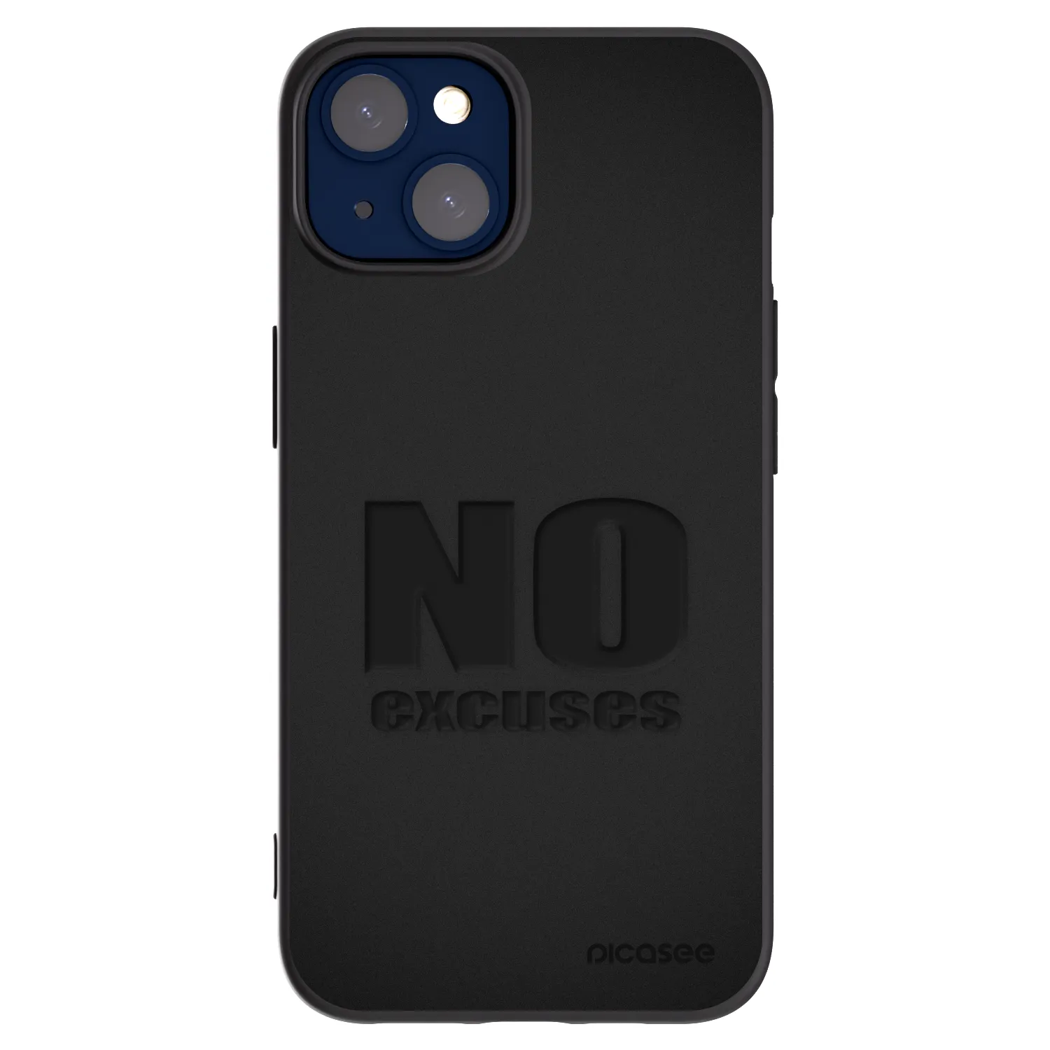 Picasee silikonski črni ovitek za Apple iPhone 14 - No Excuses