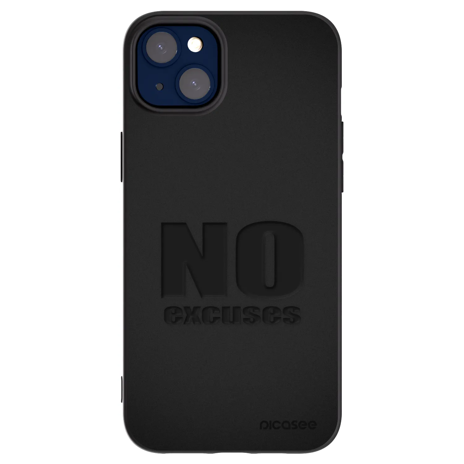 Picasee silikonski črni ovitek za Apple iPhone 14 Plus - No Excuses