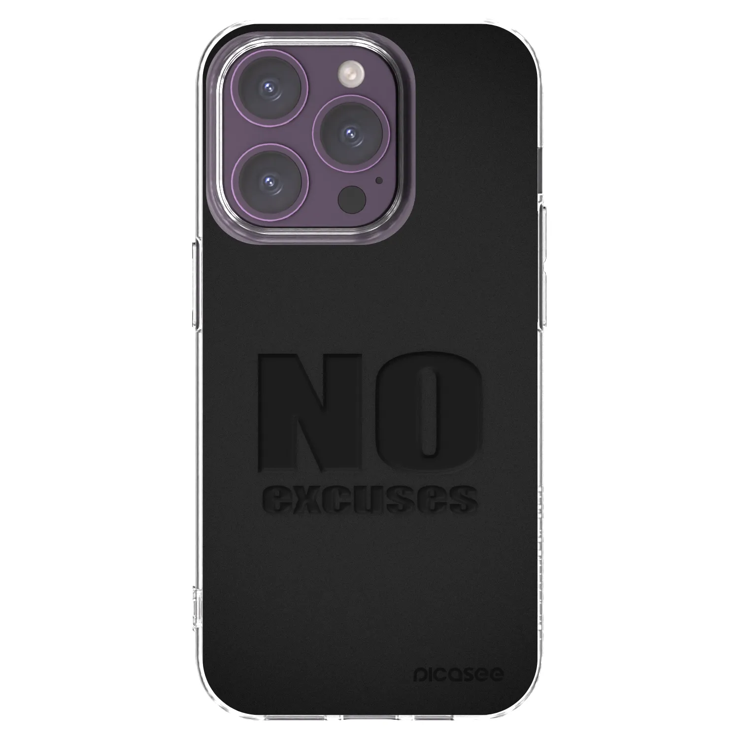 Picasee silikonski prozorni ovitek za Apple iPhone 14 Pro - No Excuses