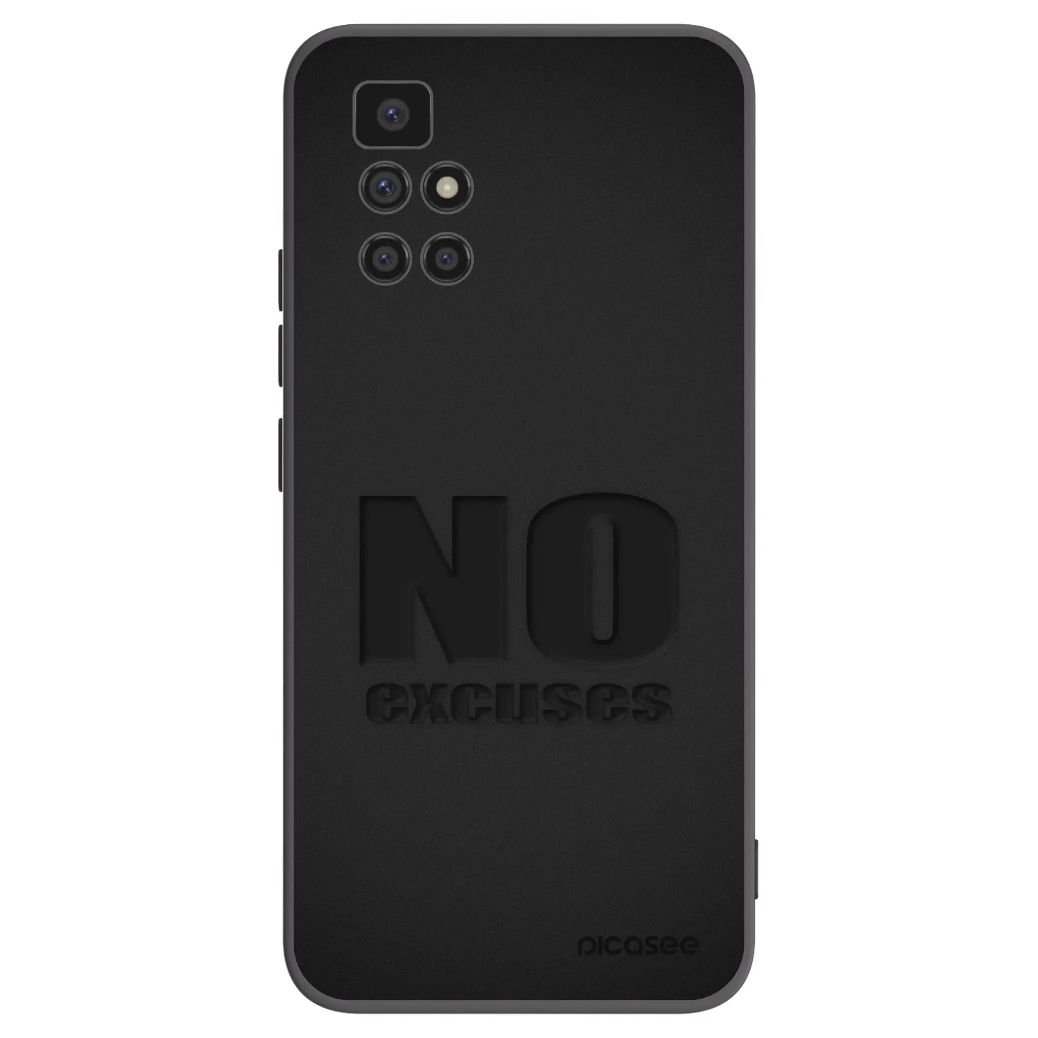 Picasee silikonski črni ovitek za Xiaomi Redmi 10 (2022) - No Excuses