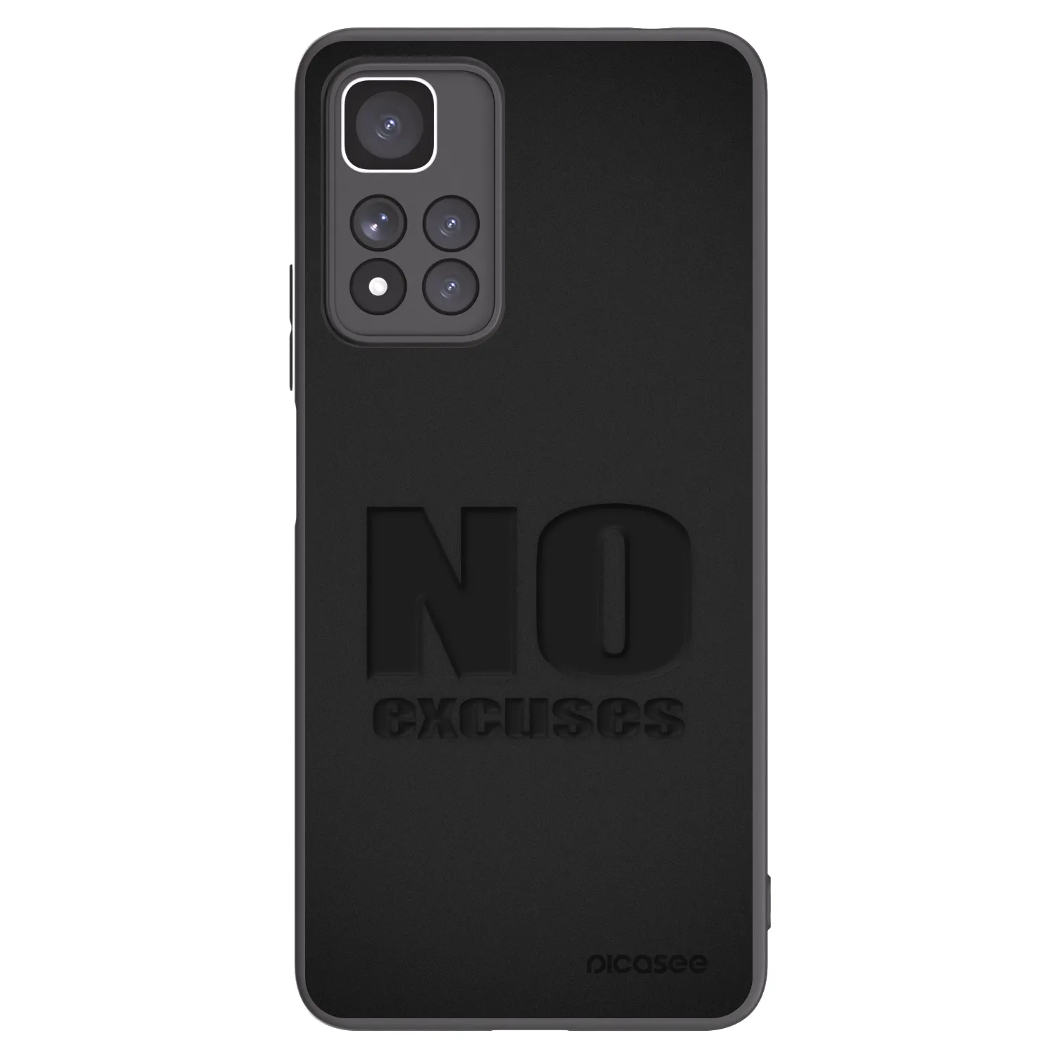 Picasee silikonski črni ovitek za Xiaomi Redmi Note 11 Pro+ 5G - No Excuses