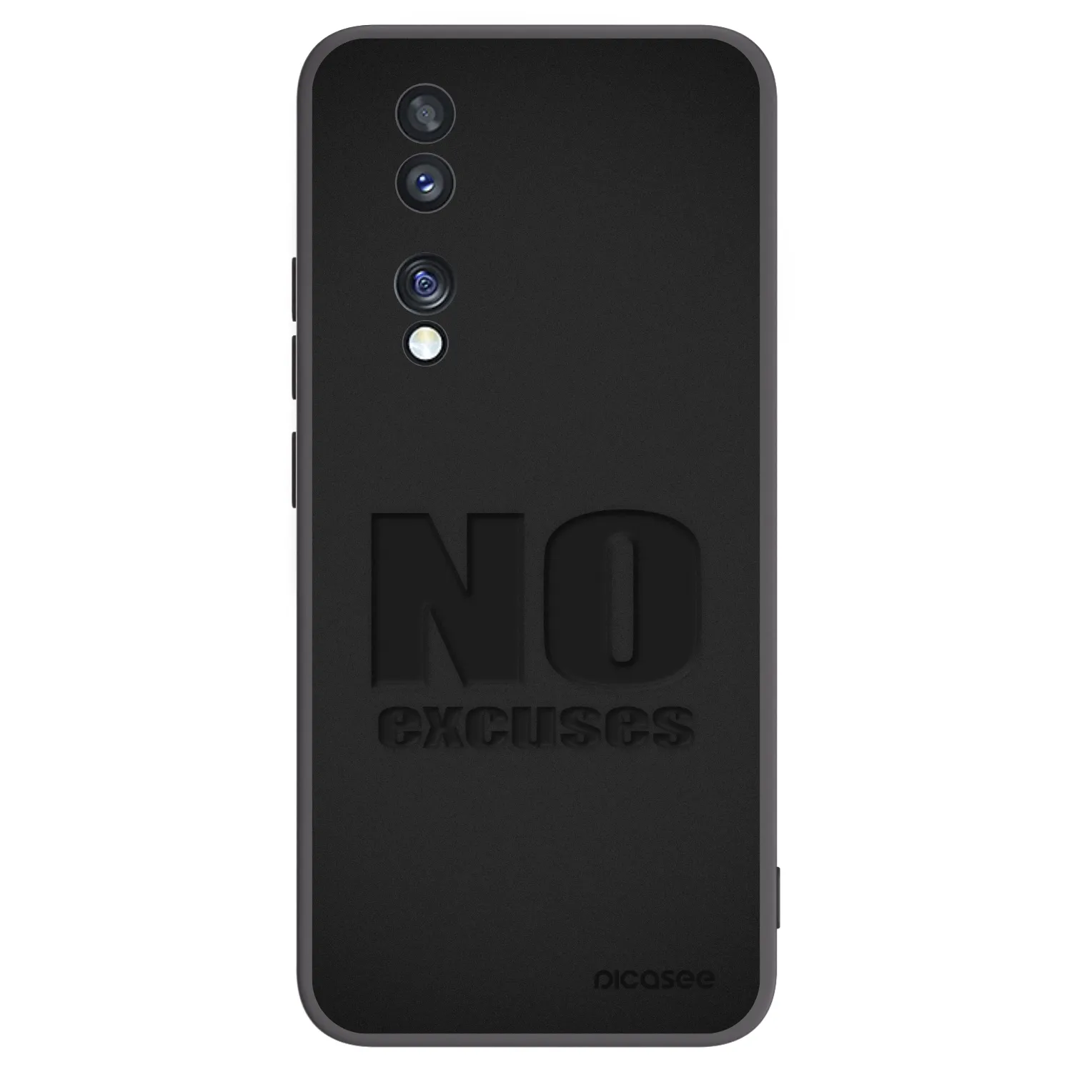 Picasee silikonski črni ovitek za Honor 70 - No Excuses