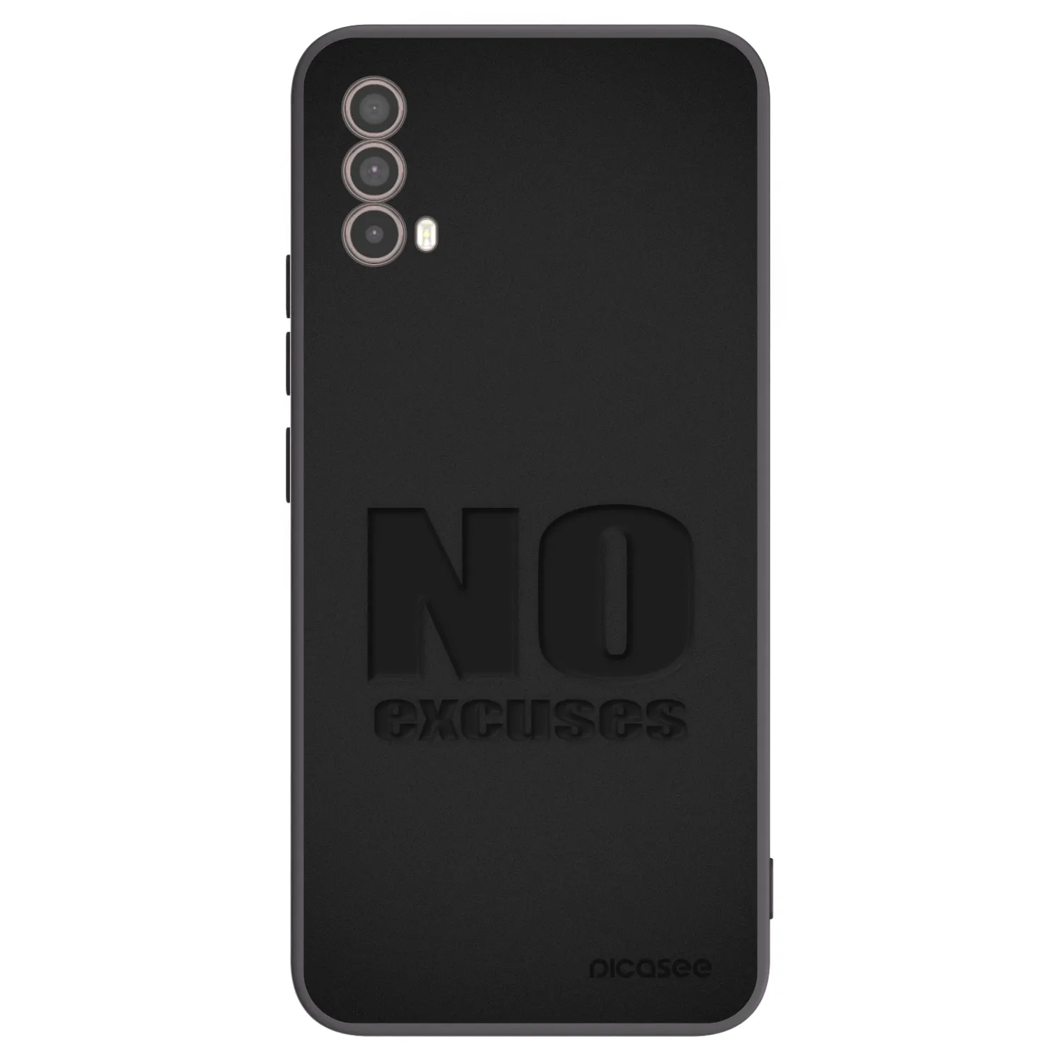 Picasee silikonski črni ovitek za Motorola Moto E40 - No Excuses