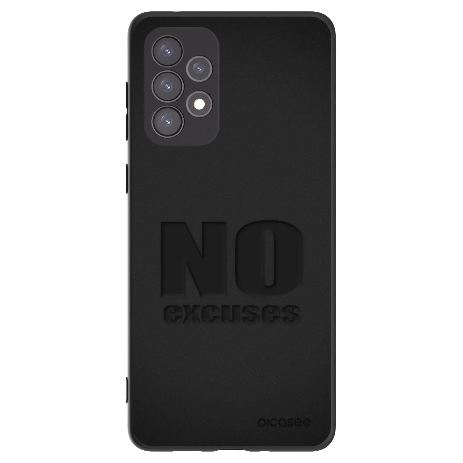 Picasee silikonski črni ovitek za Samsung Galaxy A73 5G - No Excuses
