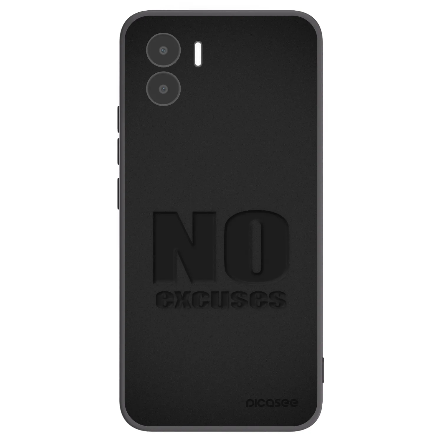Picasee silikonski črni ovitek za Xiaomi Redmi A1 - No Excuses