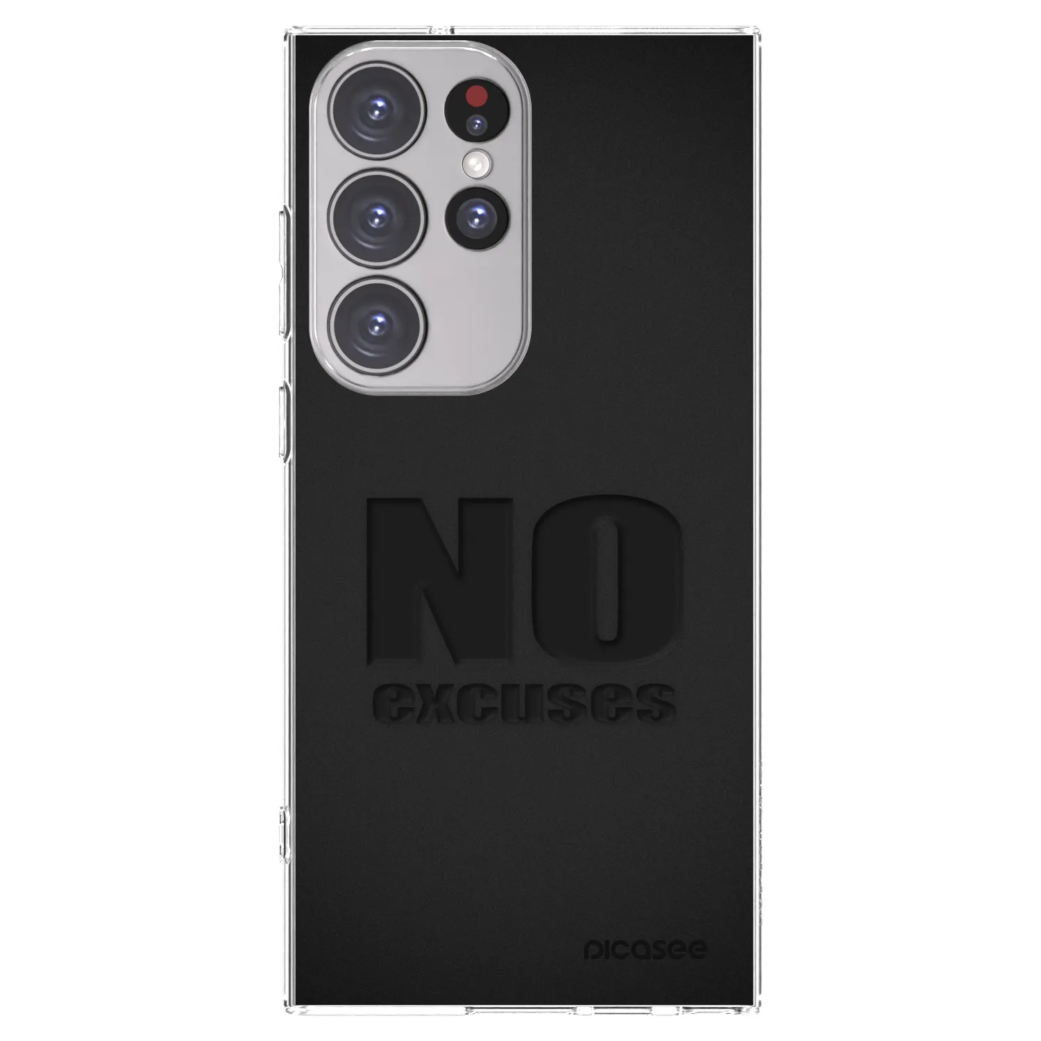 Picasee silikonski prozorni ovitek za Samsung Galaxy S23 Ultra 5G - No Excuses