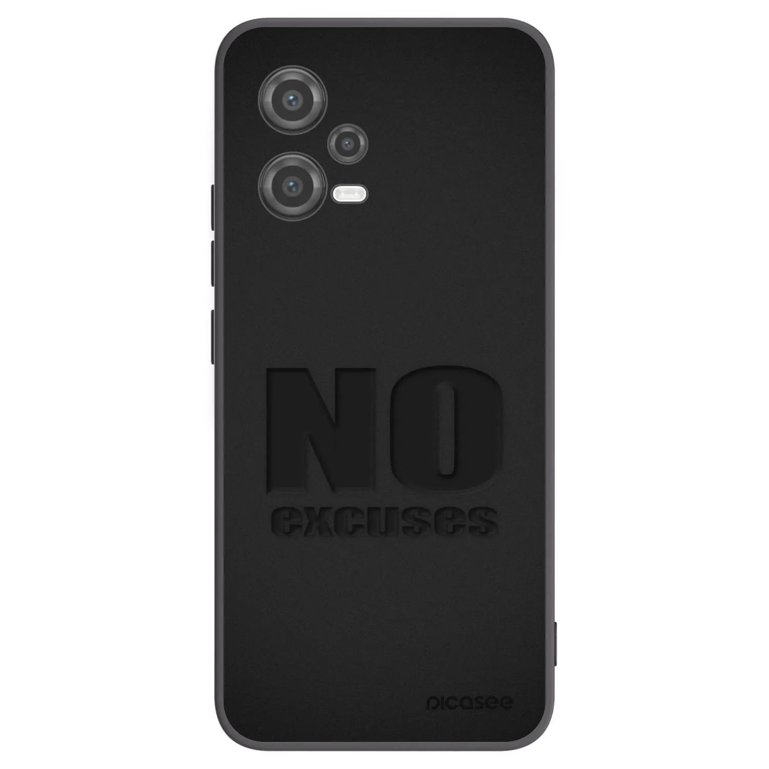 Picasee silikonski črni ovitek za Xiaomi Poco X5 - No Excuses