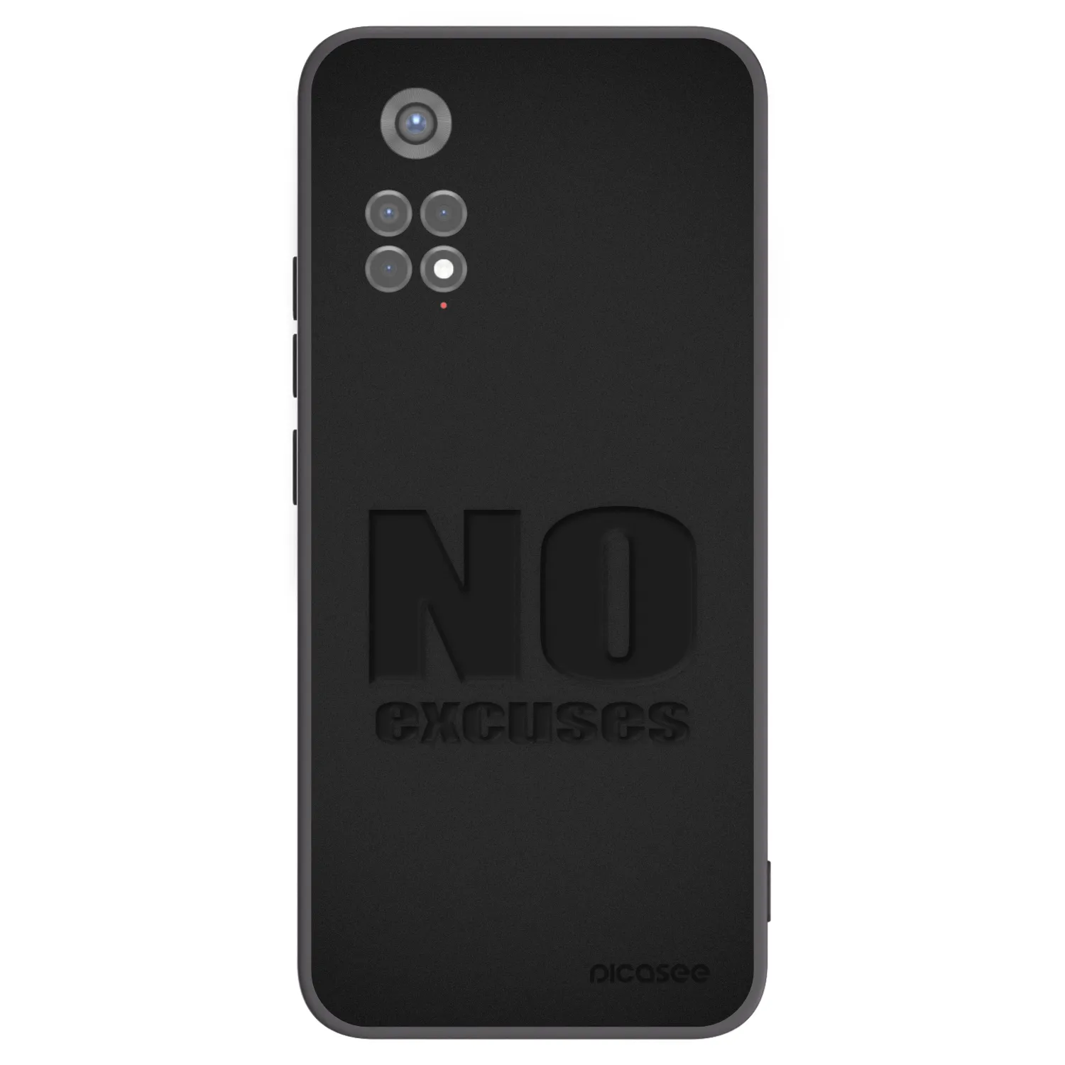 Picasee silikonski črni ovitek za Xiaomi Redmi Note 11S 5G - No Excuses