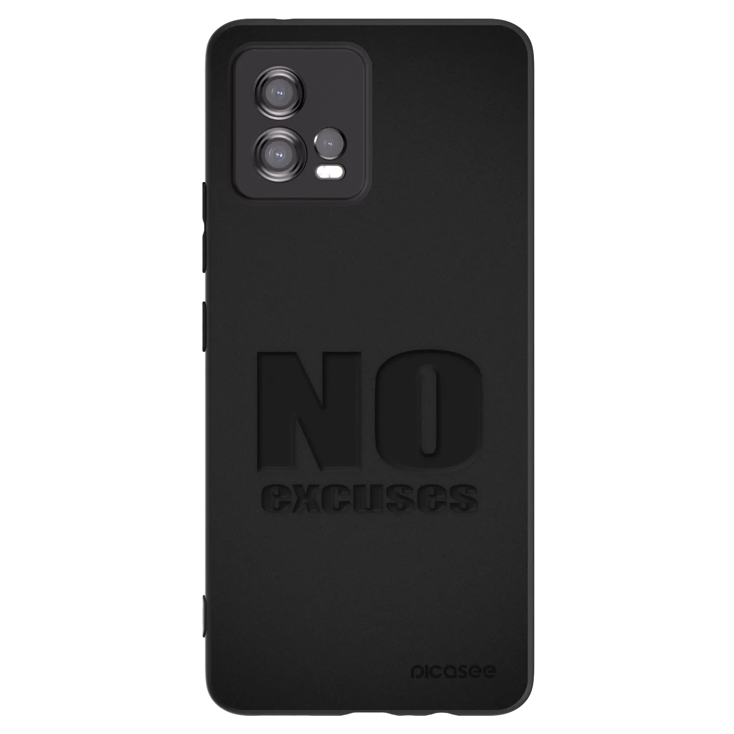 Picasee silikonski črni ovitek za Motorola Moto G72 - No Excuses
