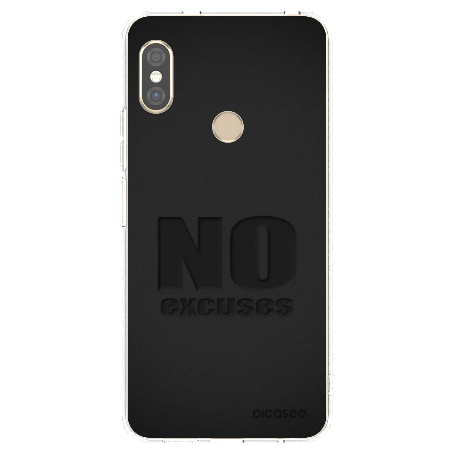 Picasee silikonski prozorni ovitek za Xiaomi Redmi Note 5 Global - No Excuses