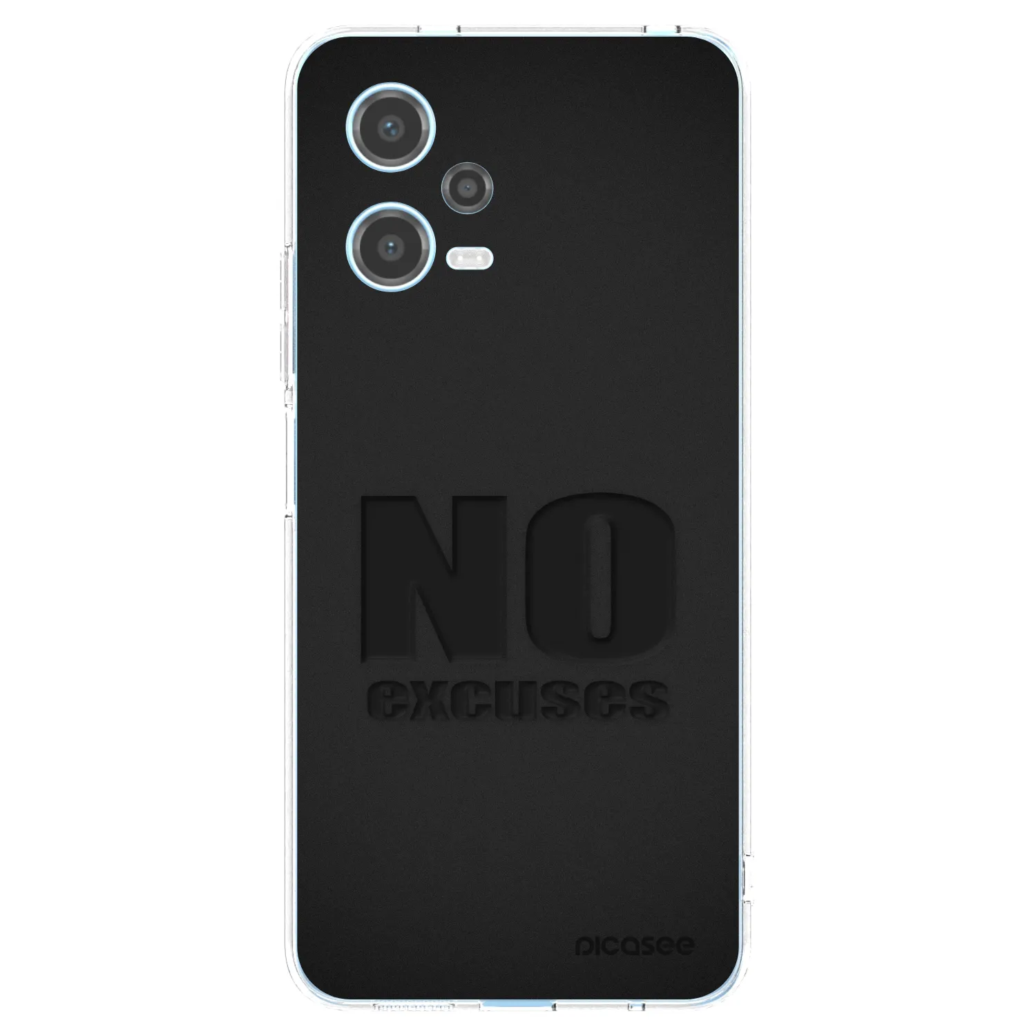 Picasee silikonski prozorni ovitek za Xiaomi Redmi Note 12 5G - No Excuses