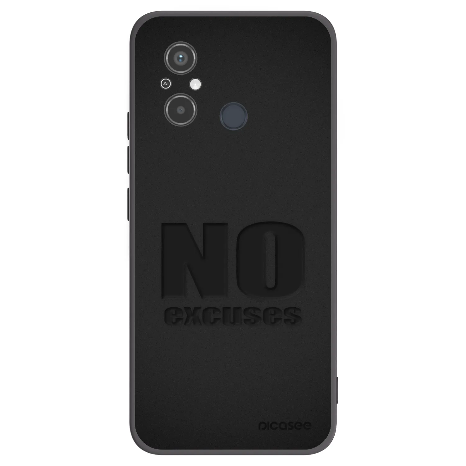 Picasee silikonski črni ovitek za Xiaomi Redmi 12C - No Excuses