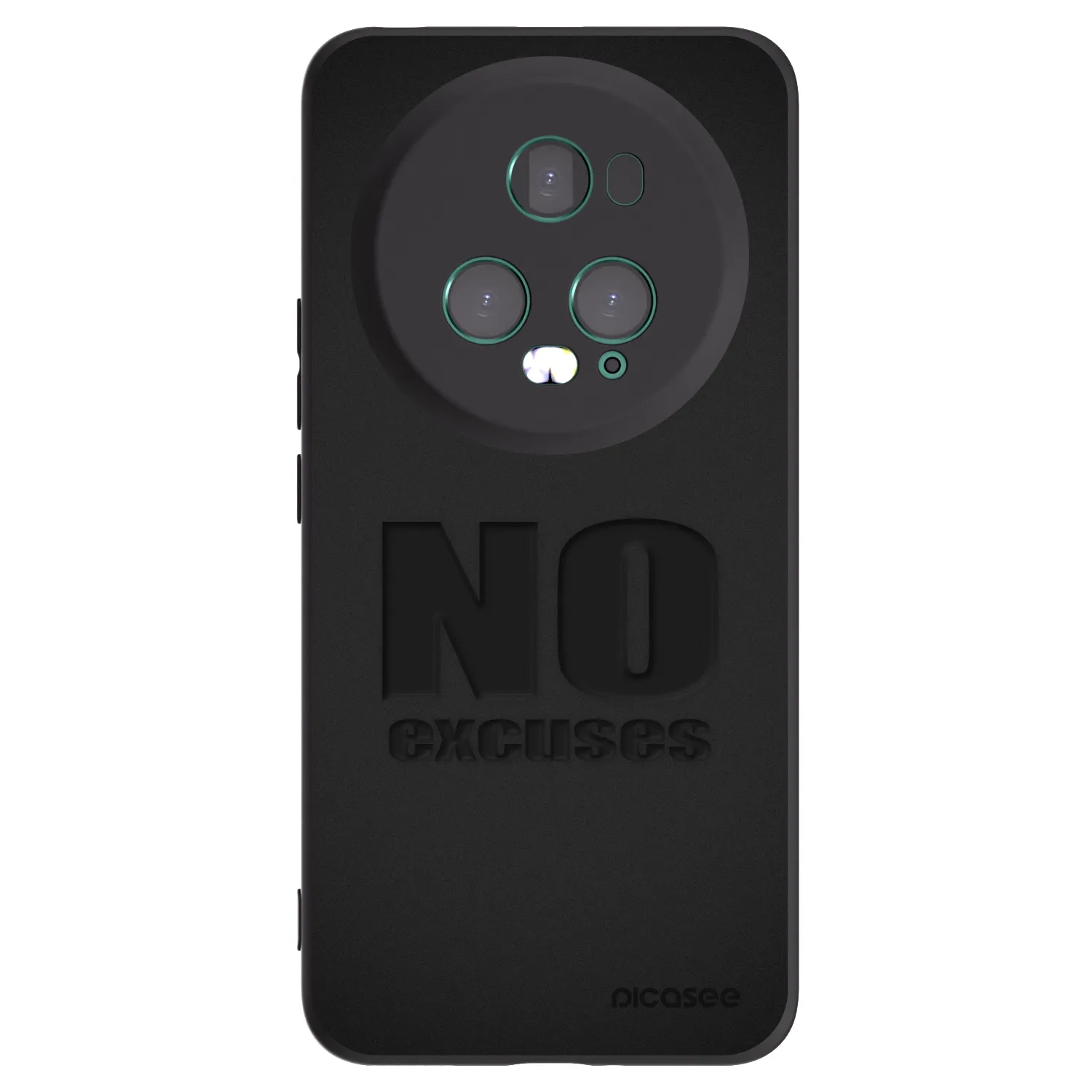 Picasee silikonski črni ovitek za Honor Magic5 Pro - No Excuses