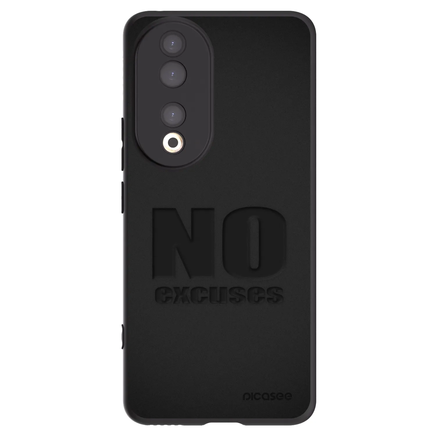Picasee silikonski črni ovitek za Honor 90 5G - No Excuses
