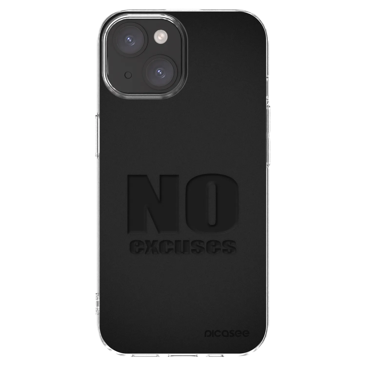 Picasee silikonski prozorni ovitek za Apple iPhone 15 - No Excuses