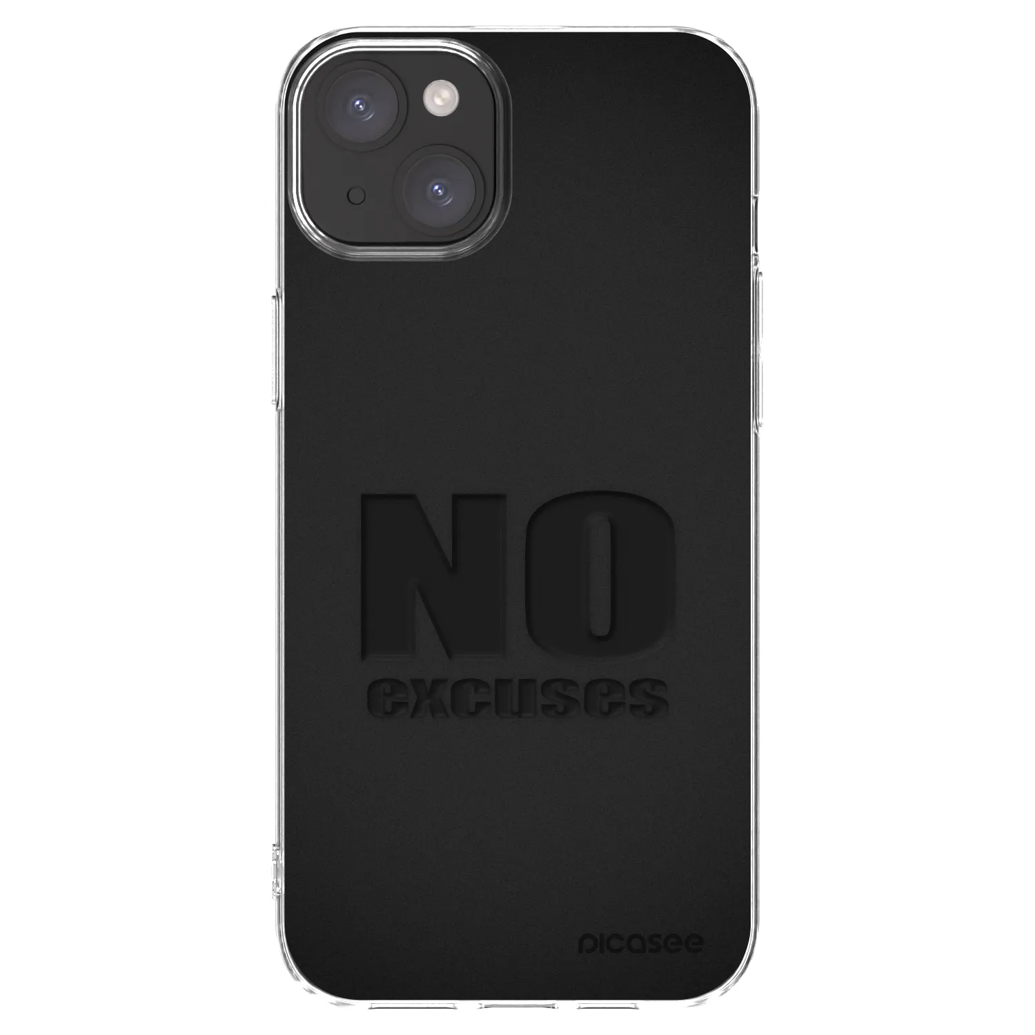 Picasee silikonski prozorni ovitek za Apple iPhone 15 Plus - No Excuses