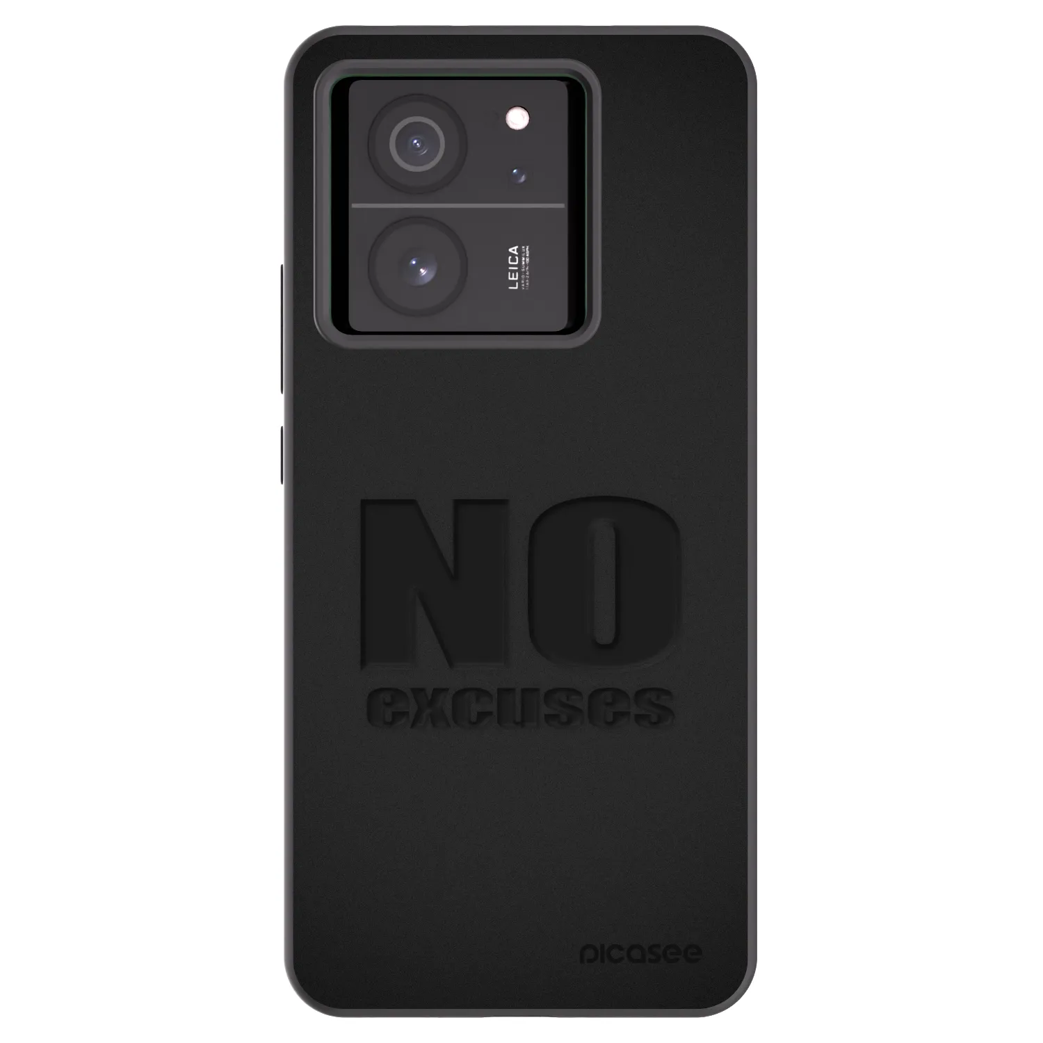 Picasee silikonski črni ovitek za Xiaomi 13T Pro - No Excuses