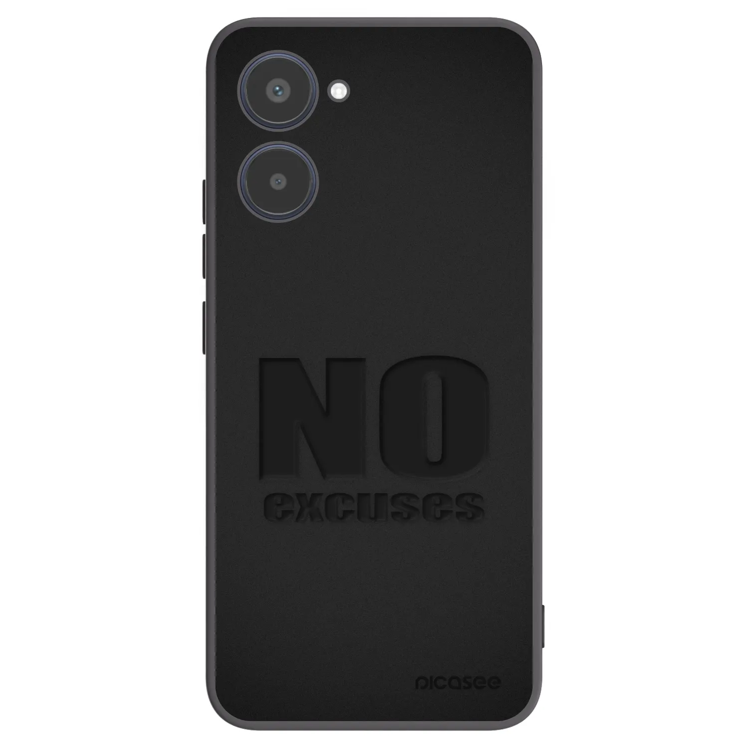 Picasee silikonski črni ovitek za Realme 10 4G - No Excuses