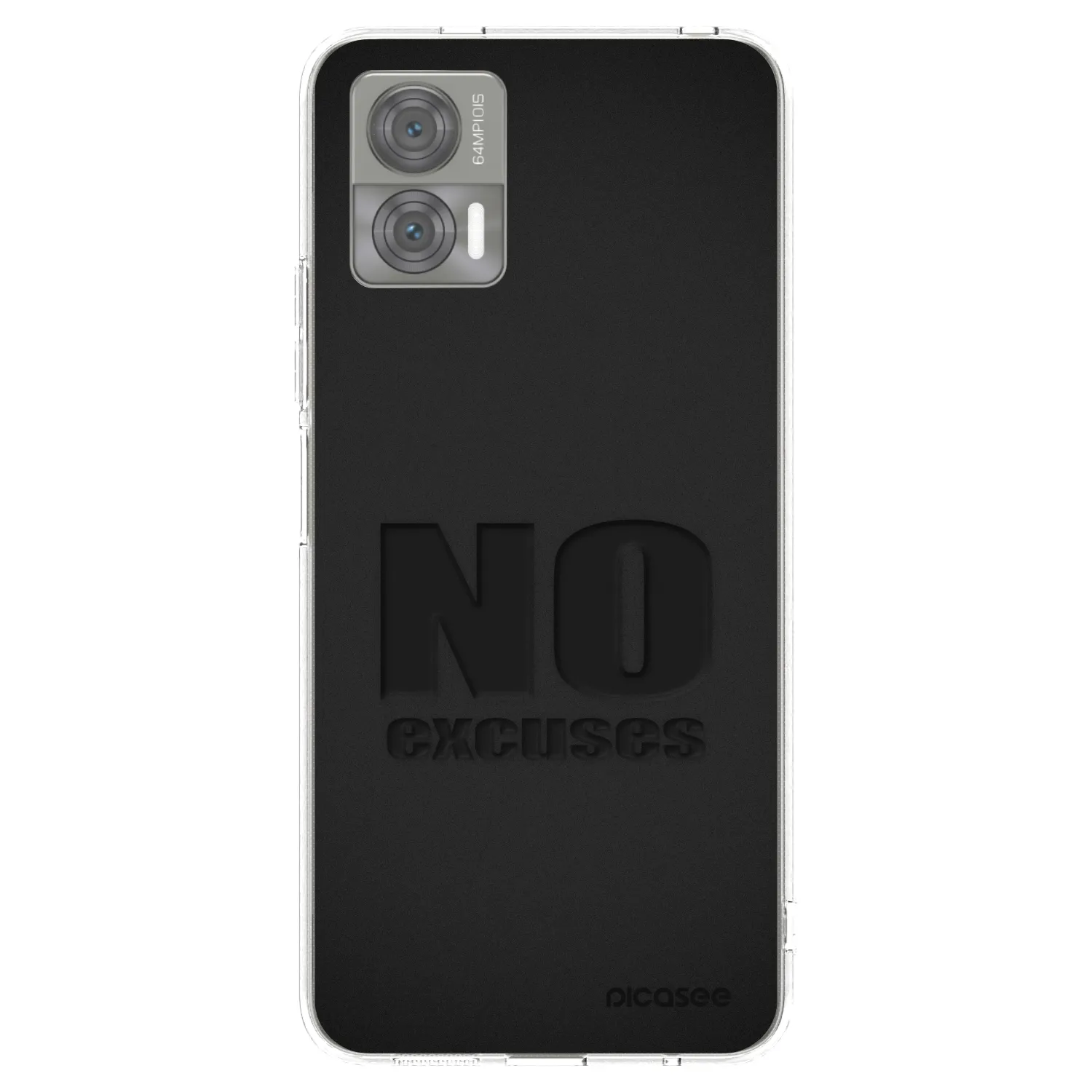 Picasee silikonski prozorni ovitek za Motorola Edge 30 Neo - No Excuses