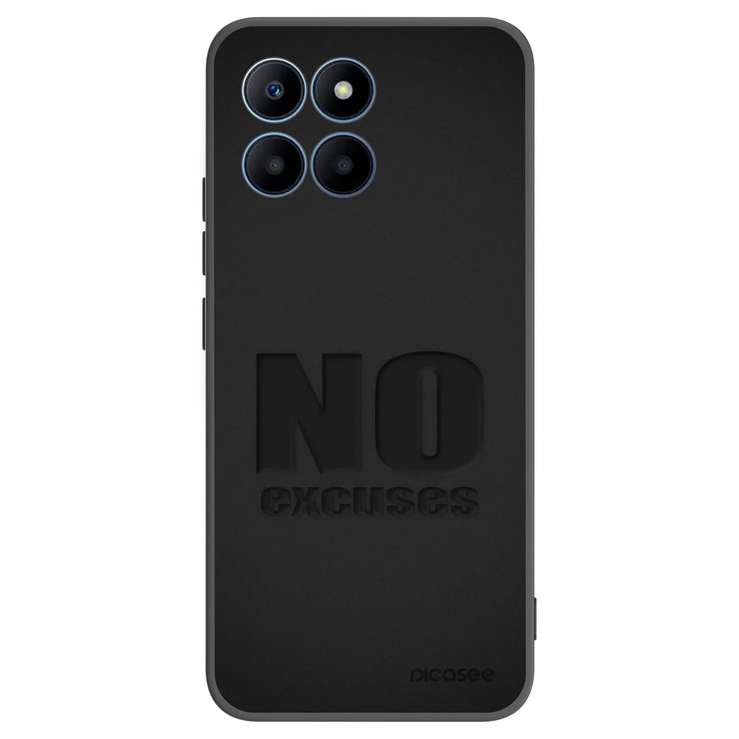 Picasee silikonski črni ovitek za Honor 70 Lite - No Excuses