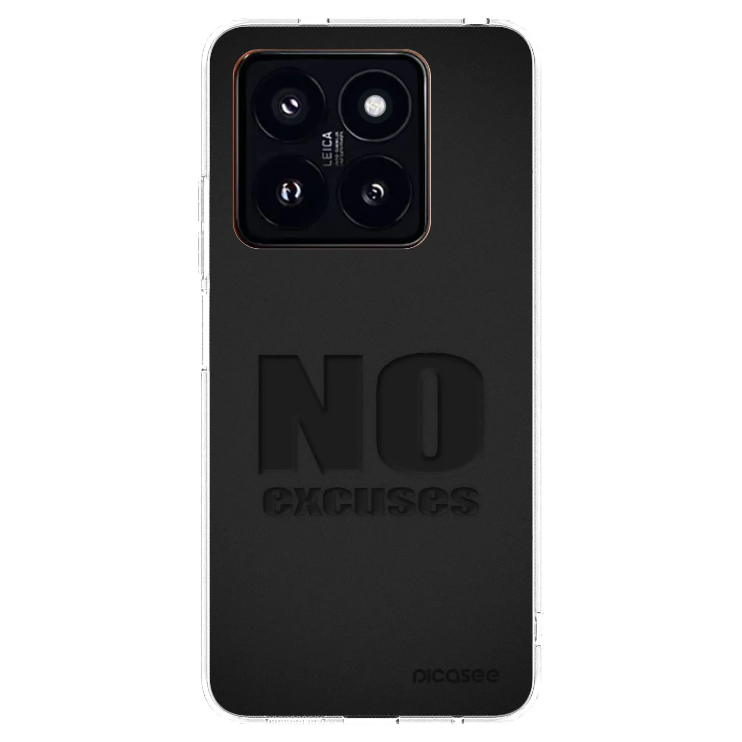 Picasee silikonski prozorni ovitek za Xiaomi 14 Pro - No Excuses