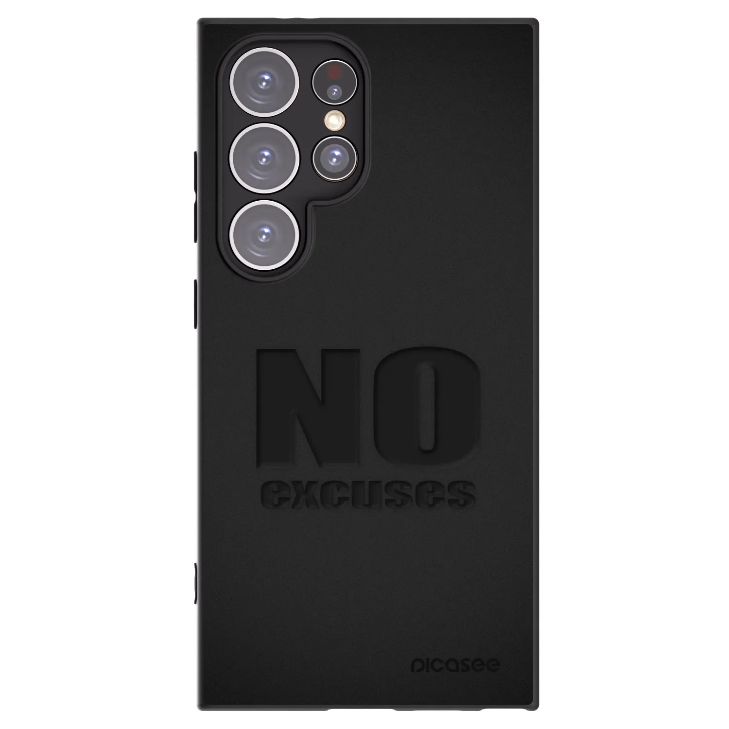Picasee silikonski črni ovitek za Samsung Galaxy S24 Ultra S928B 5G - No Excuses
