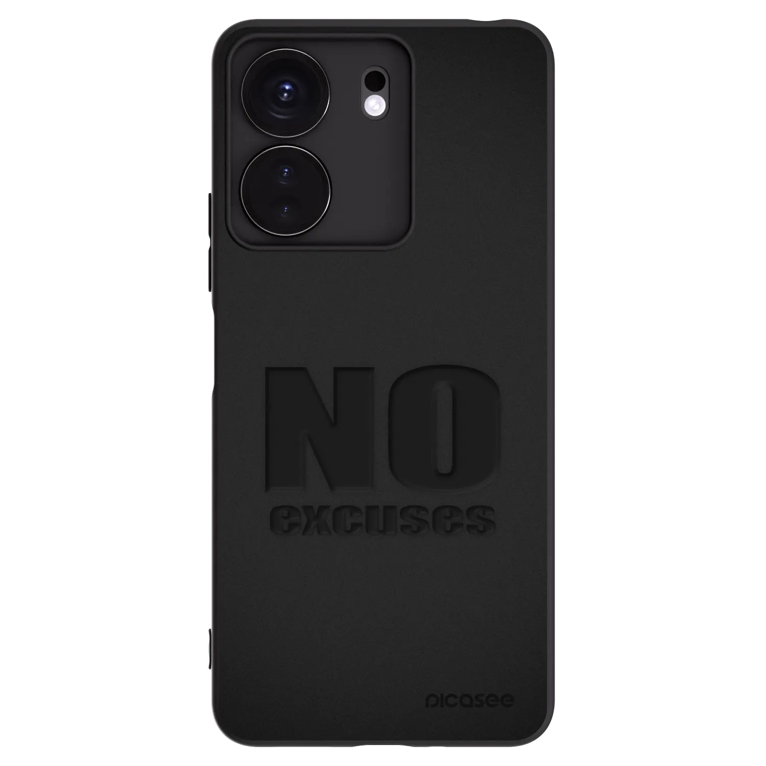 Picasee silikonski črni ovitek za Xiaomi Redmi 13C 4G - No Excuses