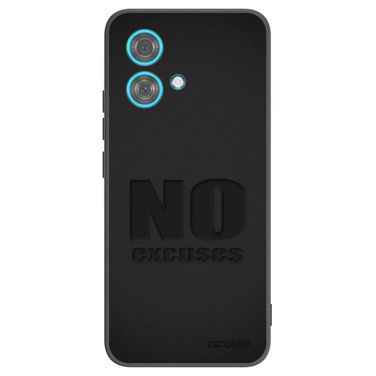 Picasee silikonski črni ovitek za Motorola Edge 40 Neo - No Excuses
