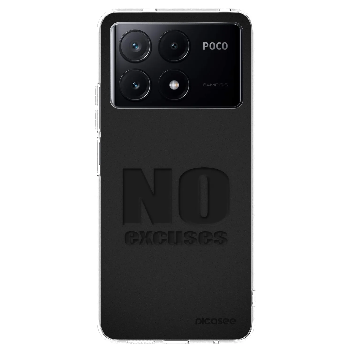 Picasee silikonski prozorni ovitek za Xiaomi Poco X6 Pro - No Excuses