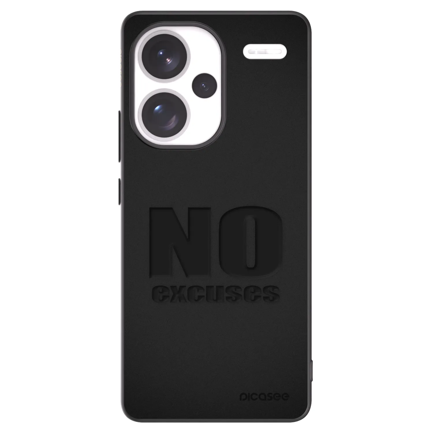 Picasee silikonski črni ovitek za Xiaomi Redmi Note 13 Pro+ 5G - No Excuses