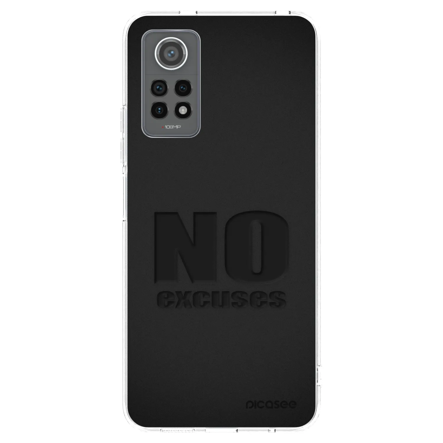 Picasee silikonski prozorni ovitek za Xiaomi Redmi Note 12 Pro 4G - No Excuses
