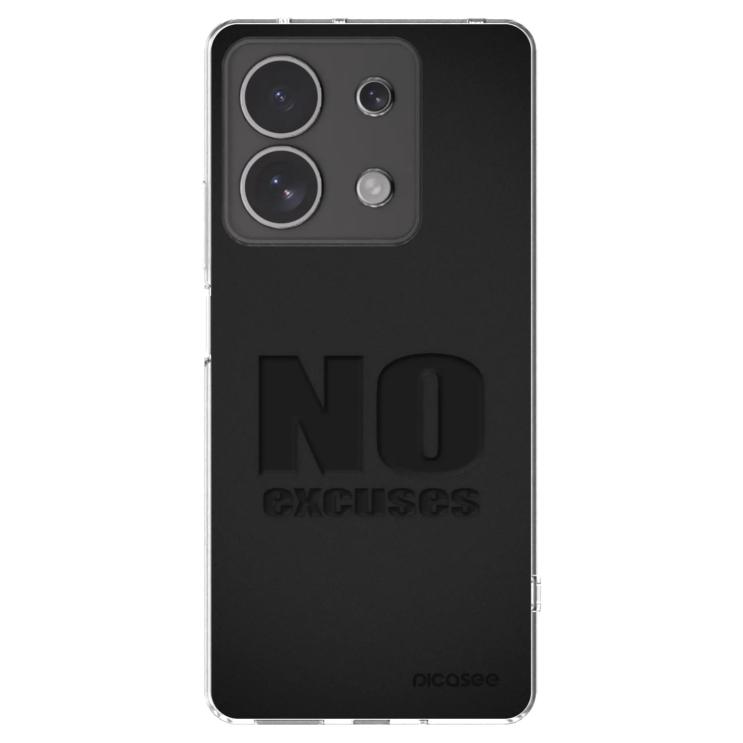 Picasee silikonski prozorni ovitek za Xiaomi Redmi Note 13 4G - No Excuses