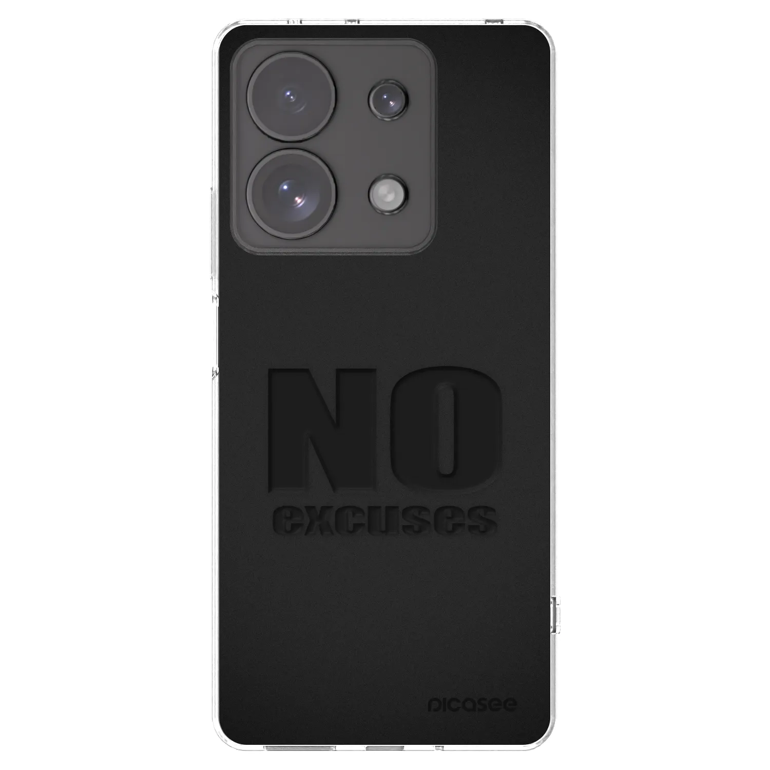 Picasee silikonski prozorni ovitek za Xiaomi Redmi Note 13 Pro 4G - No Excuses