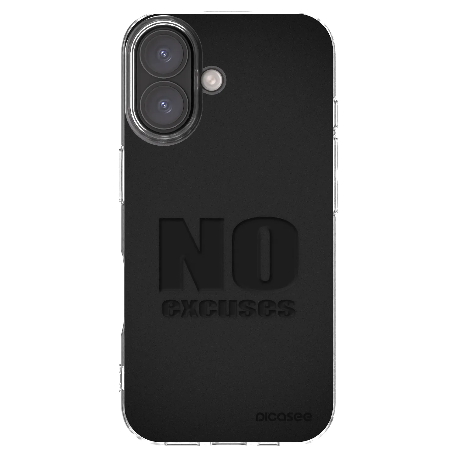 Picasee silikonski prozorni ovitek za Apple iPhone 16 - No Excuses
