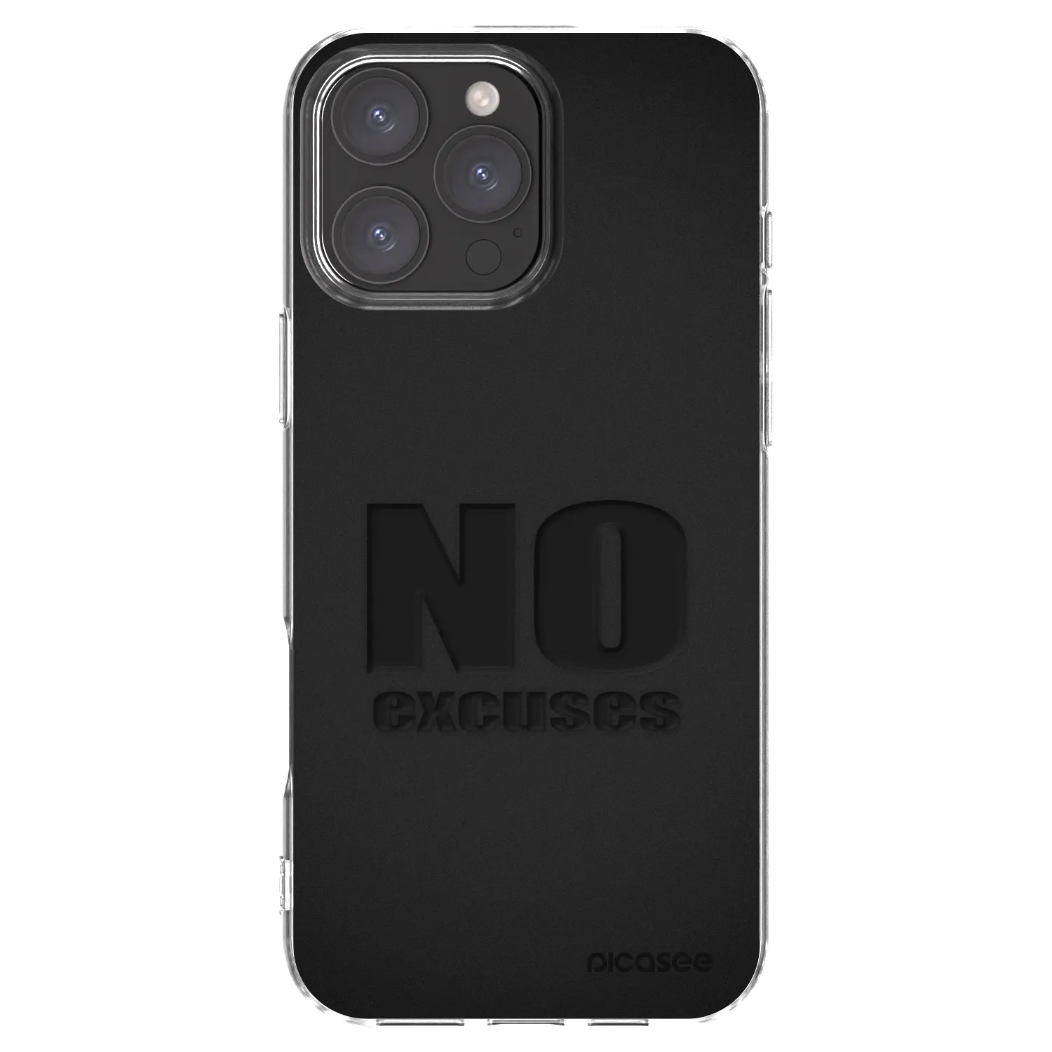 Picasee silikonski prozorni ovitek za Apple iPhone 16 Pro Max - No Excuses