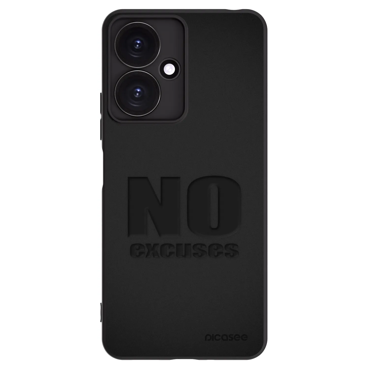 Picasee silikonski črni ovitek za Xiaomi Redmi 13C 5G - No Excuses