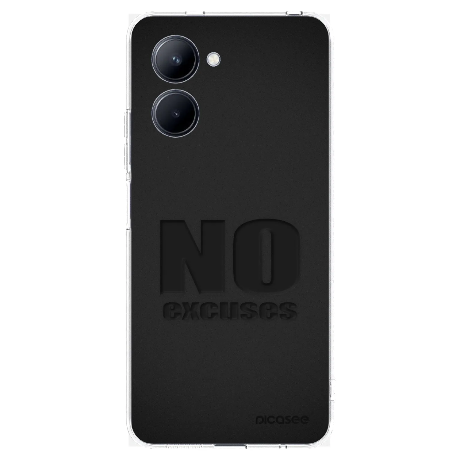Picasee silikonski prozorni ovitek za Realme C33 (2023) - No Excuses