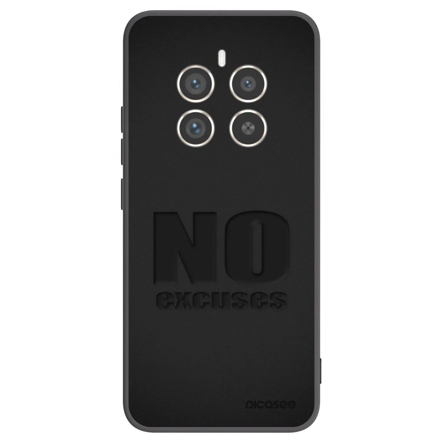 Picasee silikonski črni ovitek za Realme 12 Pro 5G - No Excuses