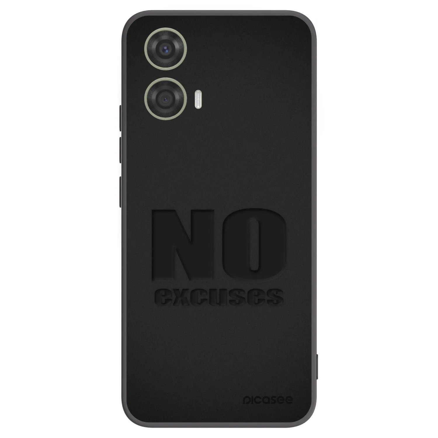 Picasee silikonski črni ovitek za Motorola Moto G24 - No Excuses